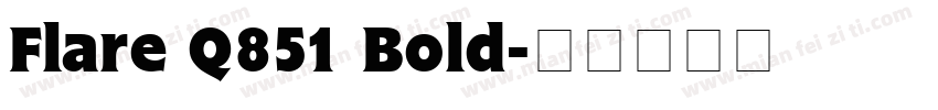 Flare Q851 Bold字体转换